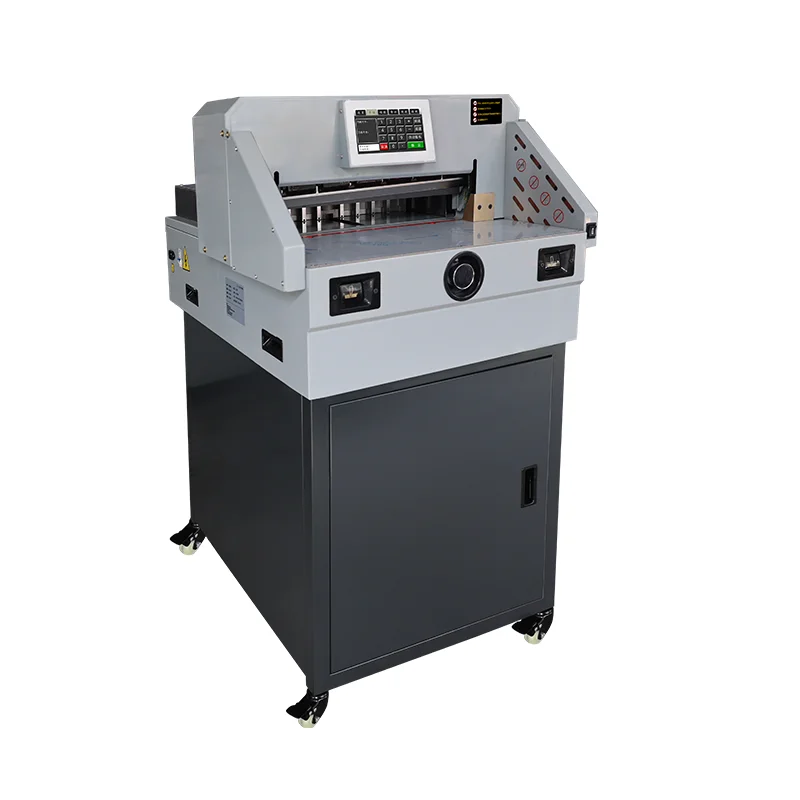 WD-4606E Electric Programmable Guillotine Paper Cutter 460mm/18.11inch A4 Max for Manufacturing Plant Paper Processing Machinery
WD-4606E Electric Programmable Guillotine Paper Cutter 460mm/18.11inch A4 Max for Manufacturing Plant Paper Processing Machinery