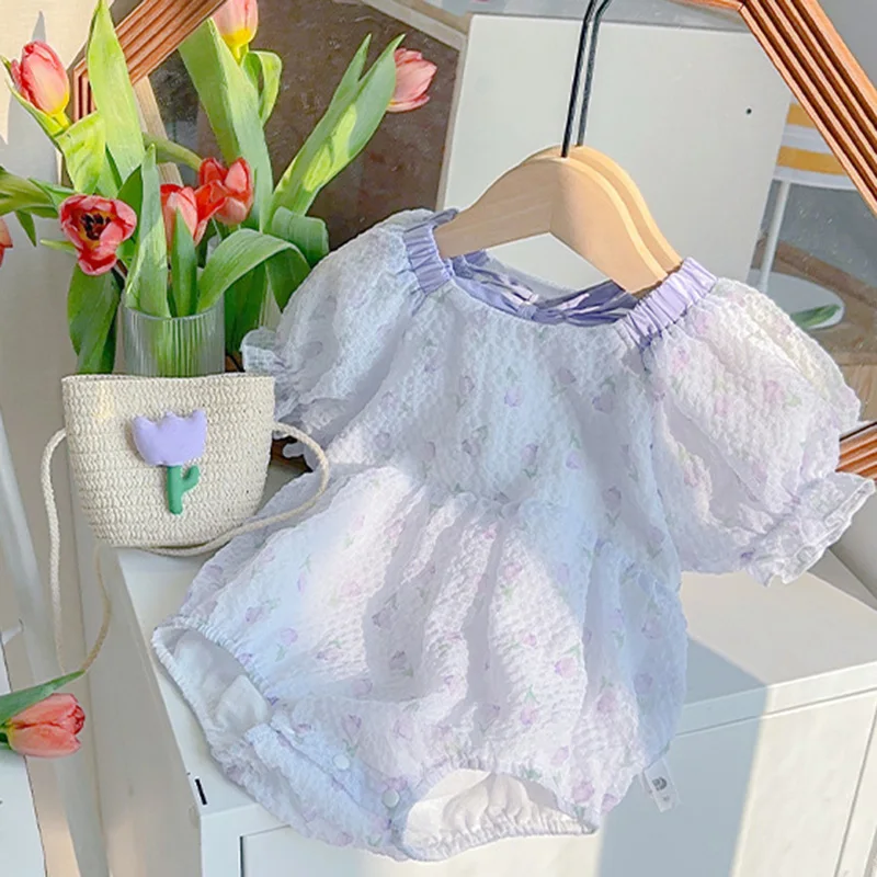 Summer Toddler Baby Girls Jumpsuit+Bag Short Sleeved Cotton Printing Infant Baby Girls Bodysuits Baby Girl Clothing
Summer Toddler Baby Girls Jumpsuit+Bag Short Sleeved Cotton Printing Infant Baby Girls Bodysuits Baby Girl Clothing