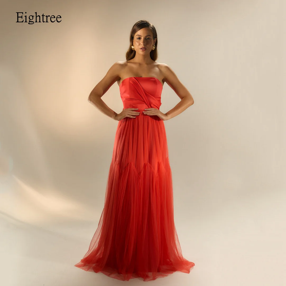 Eightree Simple Orange Strapless A Line Evening Dresses Backless Prom Gown Floor Length Party Gown Vestido de festa Customized
Eightree Simple Orange Strapless A Line Evening Dresses Backless Prom Gown Floor Length Party Gown Vestido de festa Customized