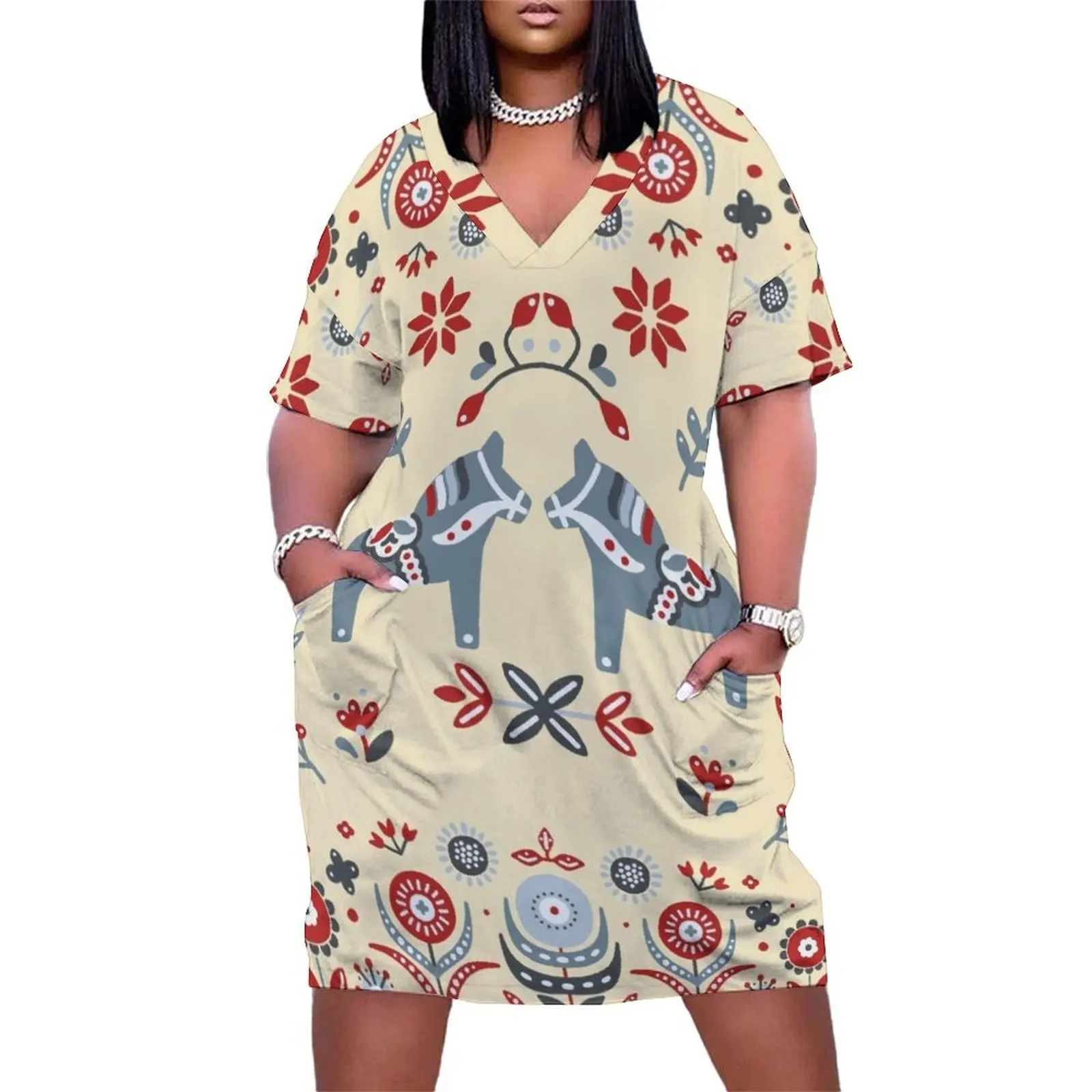 PRETTY HORSES Loose Pocket Dress elegant chic women dresses promotion african dresses for woman
PRETTY HORSES Loose Pocket Dress elegant chic women dresses promotion african dresses for woman