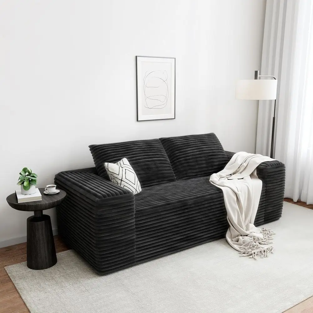 71 Deep Cloud Loveseat Sofa in a Box, Ready to Use, Plush Fabric, Ideal for Living Room, Bedroom, or Home Office, Black
71 Deep Cloud Loveseat Sofa in a Box, Ready to Use, Plush Fabric, Ideal for Living Room, Bedroom, or Home Office, Black