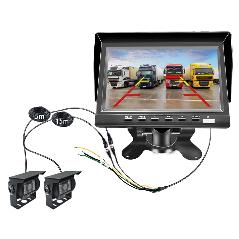 Tech 7 Inch IPS 1024x600 RGB Auto/PAL/NTSC Android Car Display Monitor Reversing Aid Car Monitor