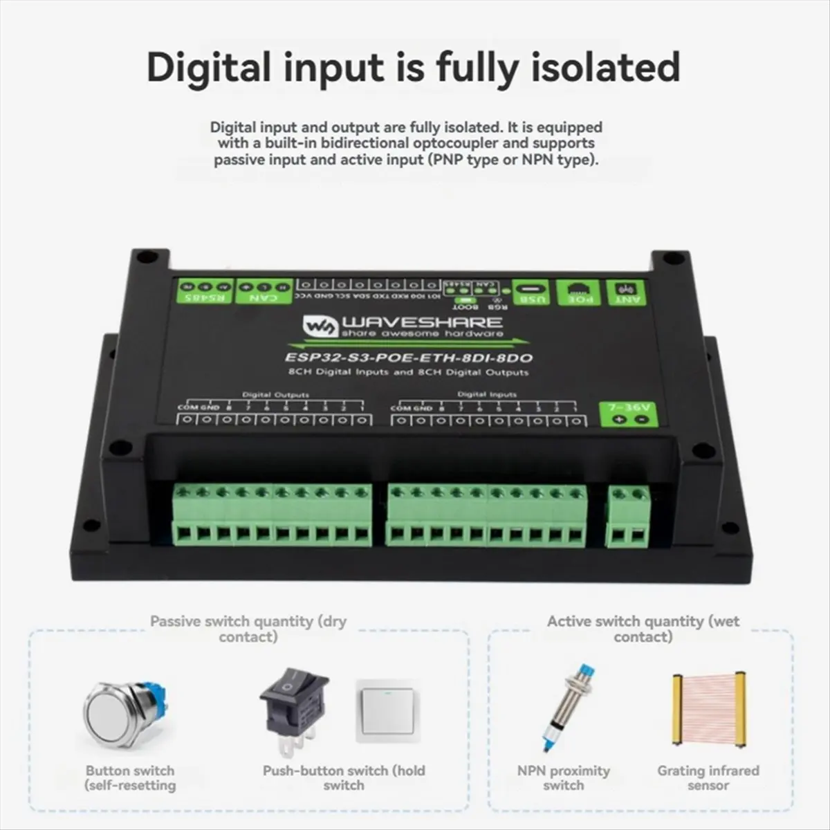 SCLS - Industrial 8-Channel Controller Onboard PoE Module with WiFi Bluetooth CAN IoT RS485 and RJ45 ETH POE
SCLS - Industrial 8-Channel Controller Onboard PoE Module with WiFi Bluetooth CAN IoT RS485 and RJ45 ETH POE