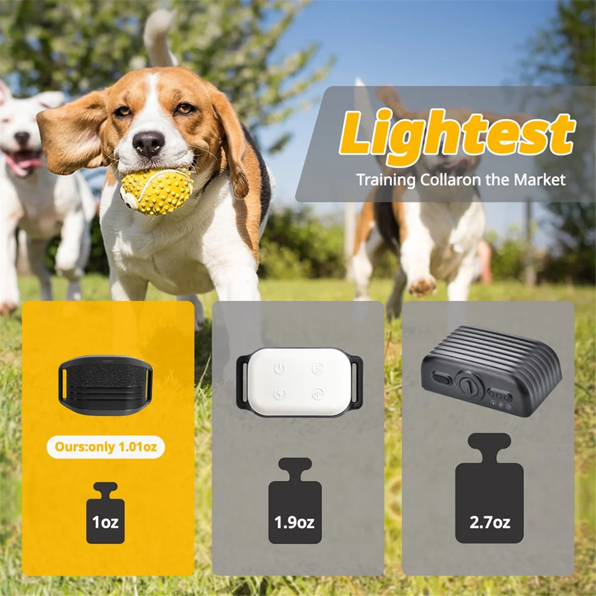 SVFE-gSmallest Lightest Training Collar for Small Dogs 5-15lbs, with Shock, Vibration, Sound 3 Modes, Rechargeable
SVFE-gSmallest Lightest Training Collar for Small Dogs 5-15lbs, with Shock, Vibration, Sound 3 Modes, Rechargeable