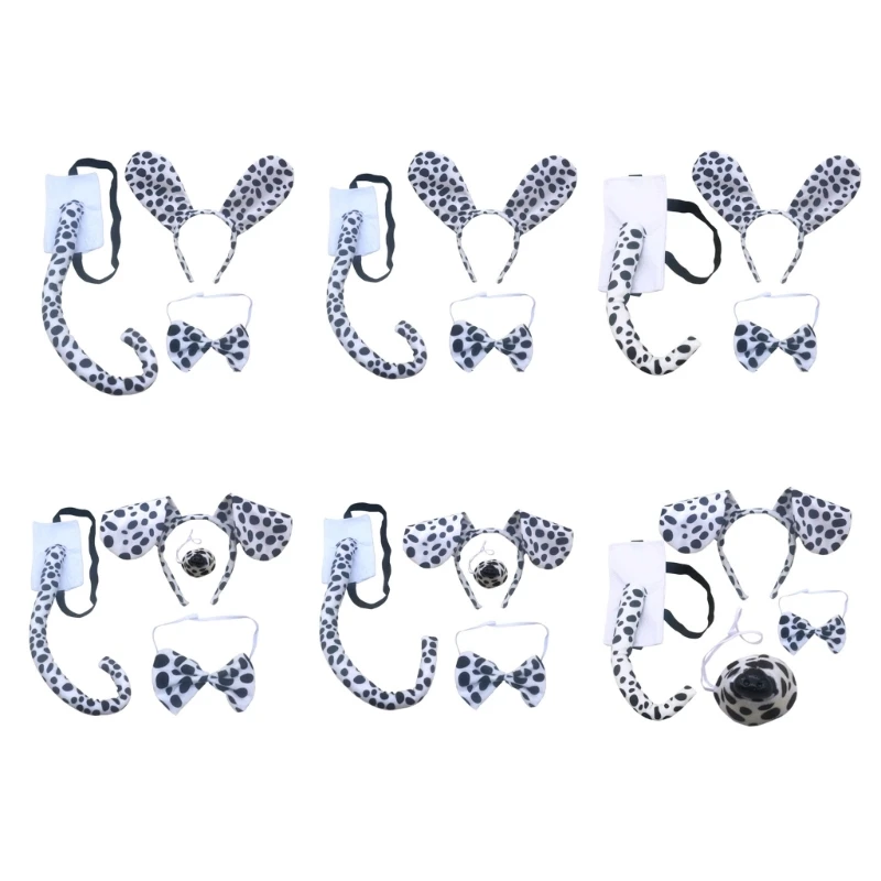 3/4Pcs Dog Costumes Set Dog Ears Headband Tail Bow Tie Nose for Halloween Party N7YF
3/4Pcs Dog Costumes Set Dog Ears Headband Tail Bow Tie Nose for Halloween Party N7YF