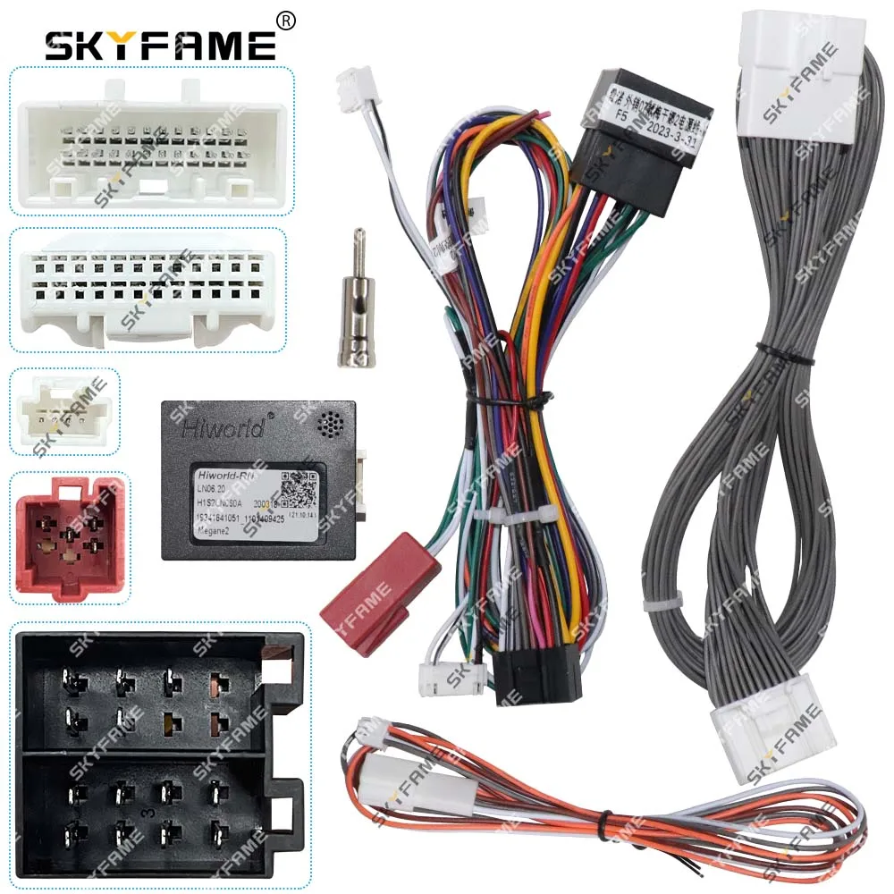 SKYFAME Car 16pin Wiring Harness Adapter Canbus Box Decoder For Renault Megane 2
SKYFAME Car 16pin Wiring Harness Adapter Canbus Box Decoder For Renault Megane 2