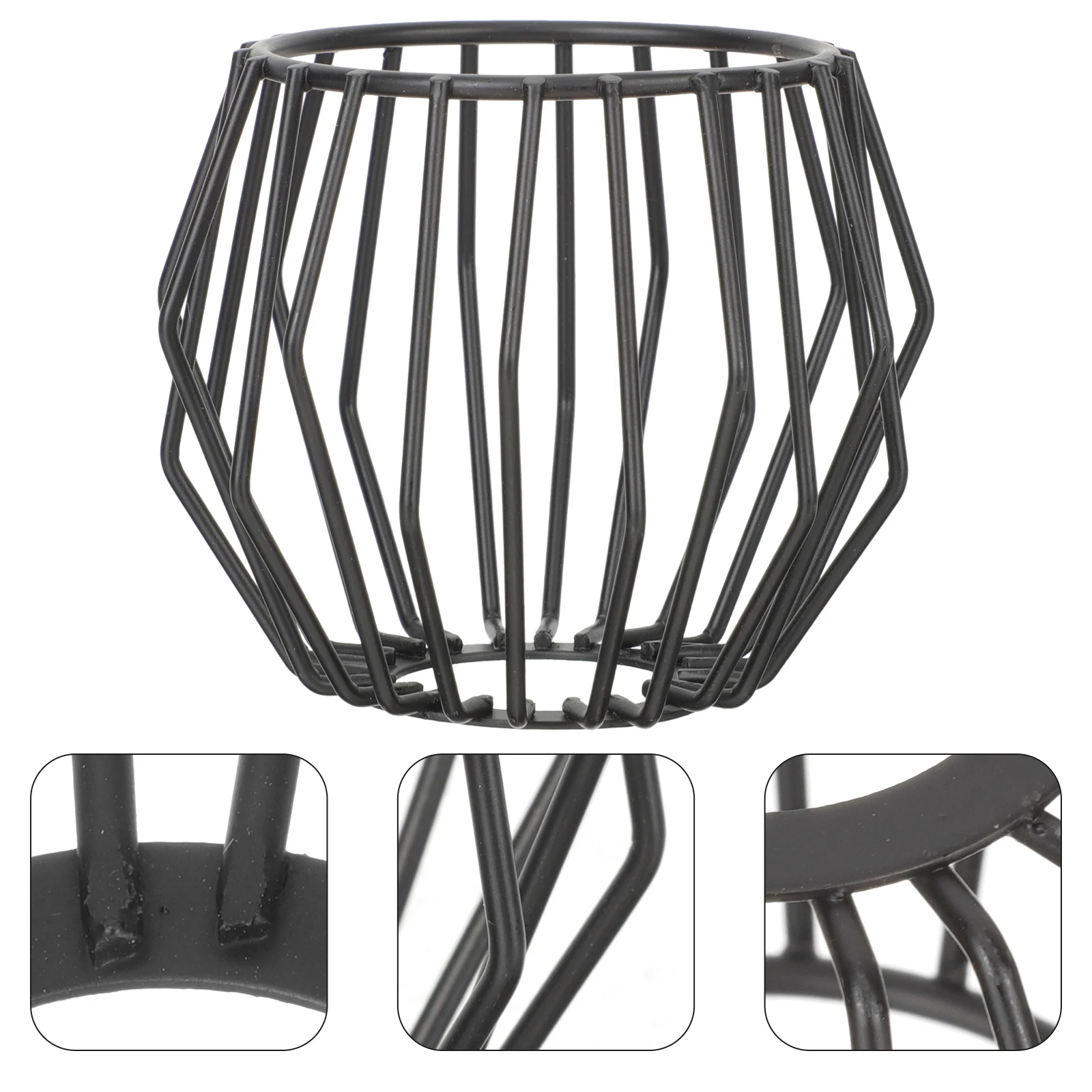 Wrought Iron Lampshade Black Metal Bulb Guard Vintage Industrial Small Chandelier Shade Pendant Lamp Cover Replacement
Wrought Iron Lampshade Black Metal Bulb Guard Vintage Industrial Small Chandelier Shade Pendant Lamp Cover Replacement