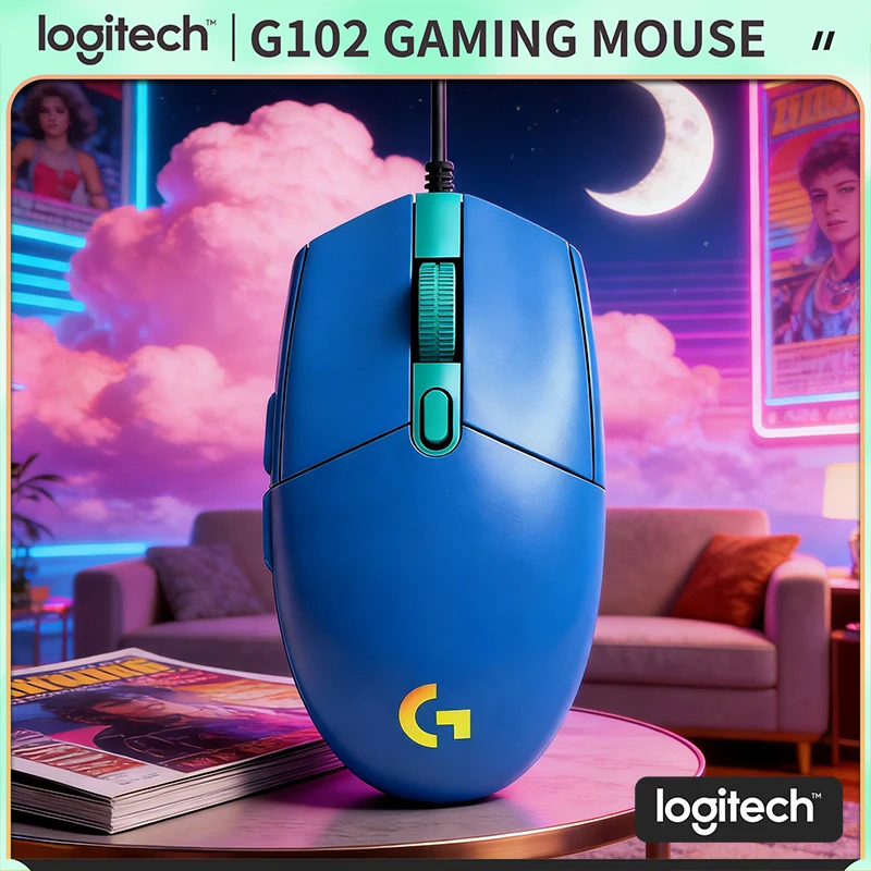 Logitech G102 Prodigy Mouse, 8000 DPI Precision, LIGHTSYNC RGB Sync, 20M Click Lifespan, Programmable for Gaming/Work G203/G402
Logitech G102 Prodigy Mouse, 8000 DPI Precision, LIGHTSYNC RGB Sync, 20M Click Lifespan, Programmable for Gaming/Work G203/G402