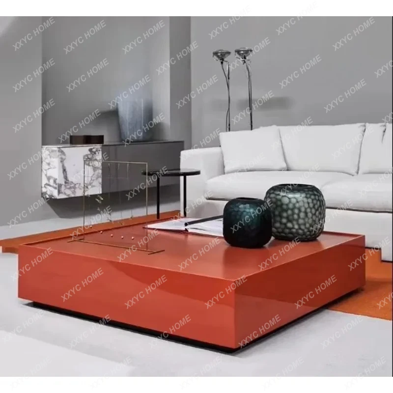 Простой современный персонализированный журнальный столик с краской, скандинавская маленькая квартира, квадратный стиль, простой
Простой современный персонализированный журнальный столик с краской, скандинавская маленькая квартира, квадратный стиль, простой