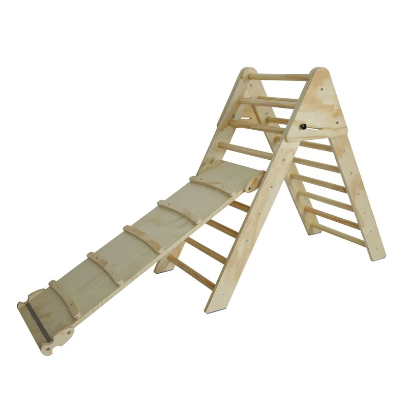Fionafurn Wooden Pikler Triangle Ladder with Ramp and Slide, Foldable 2-in-1 Climbing Set for Toddlers and Kids 1-7 Years (Natural Wood)
Fionafurn Wooden Pikler Triangle Ladder with Ramp and Slide, Foldable 2-in-1 Climbing Set for Toddlers and Kids 1-7 Years (Natural Wood)