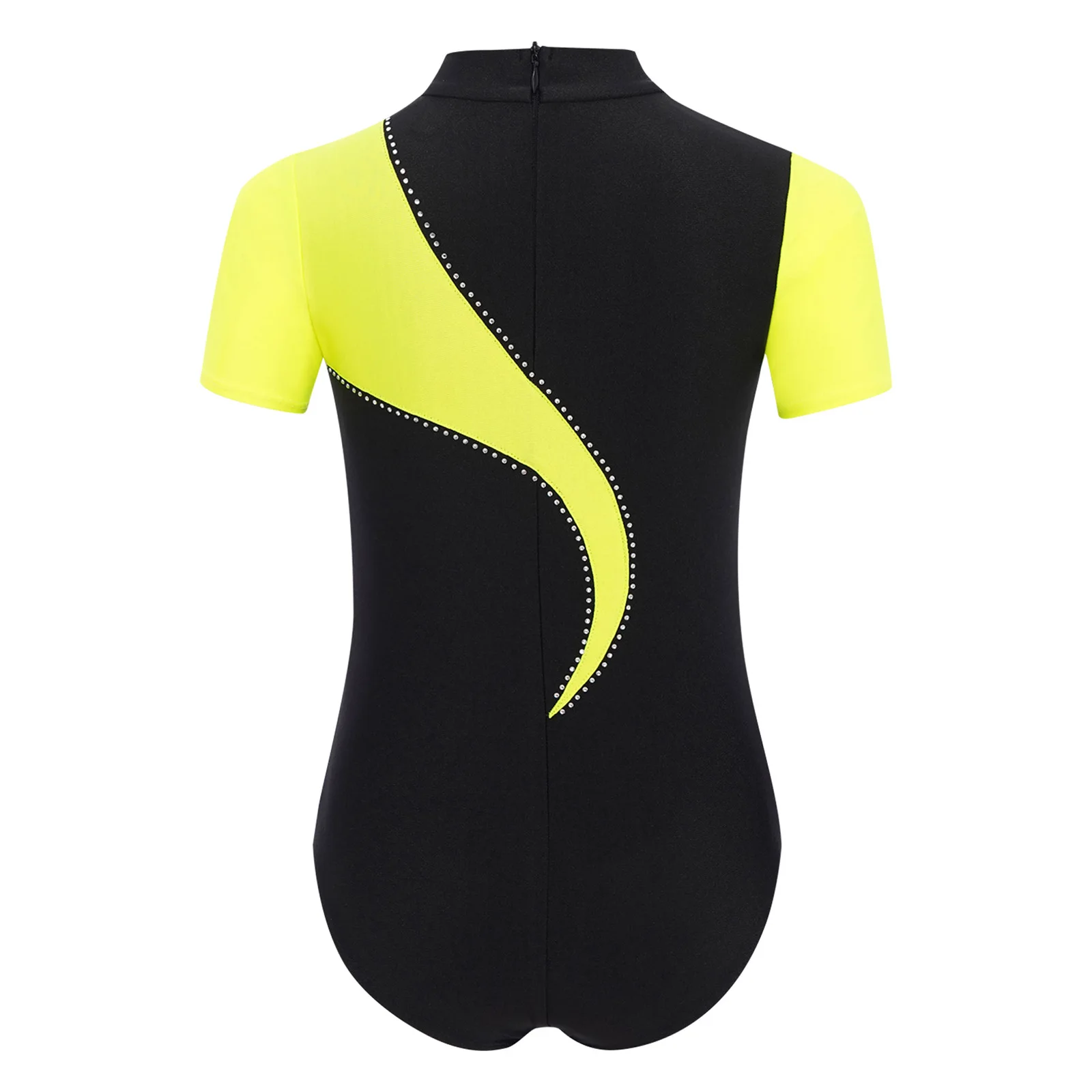 Kids Boys Gymnastics Dance Leotard Short Sleeve Color Block Patchwork Back Hidden Zipper for Ballet Dance Stage Competition
Kids Boys Gymnastics Dance Leotard Short Sleeve Color Block Patchwork Back Hidden Zipper for Ballet Dance Stage Competition