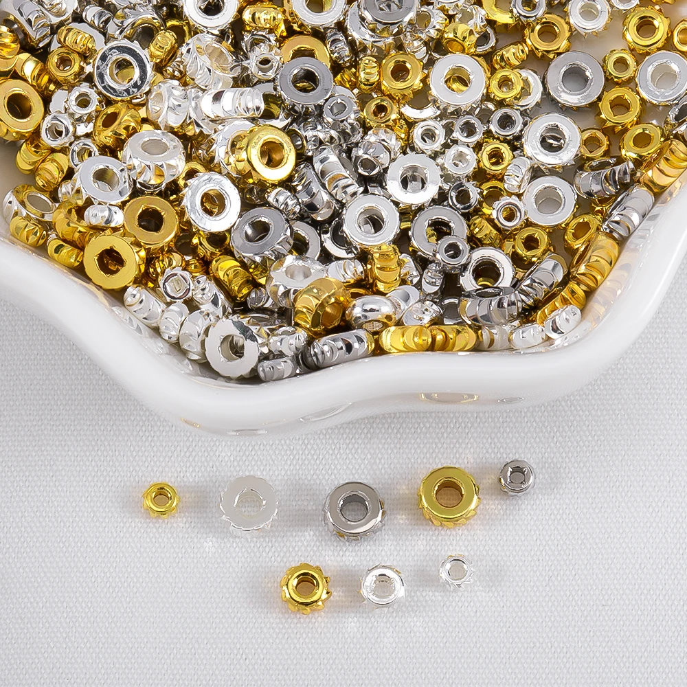 3/4/5mm Bulk Beads Separators 18K Plated Brass Round Corrugated Stripe Spacer Bead Bracelet Necklace DIY Beading Jewelry Making
3/4/5mm Bulk Beads Separators 18K Plated Brass Round Corrugated Stripe Spacer Bead Bracelet Necklace DIY Beading Jewelry Making