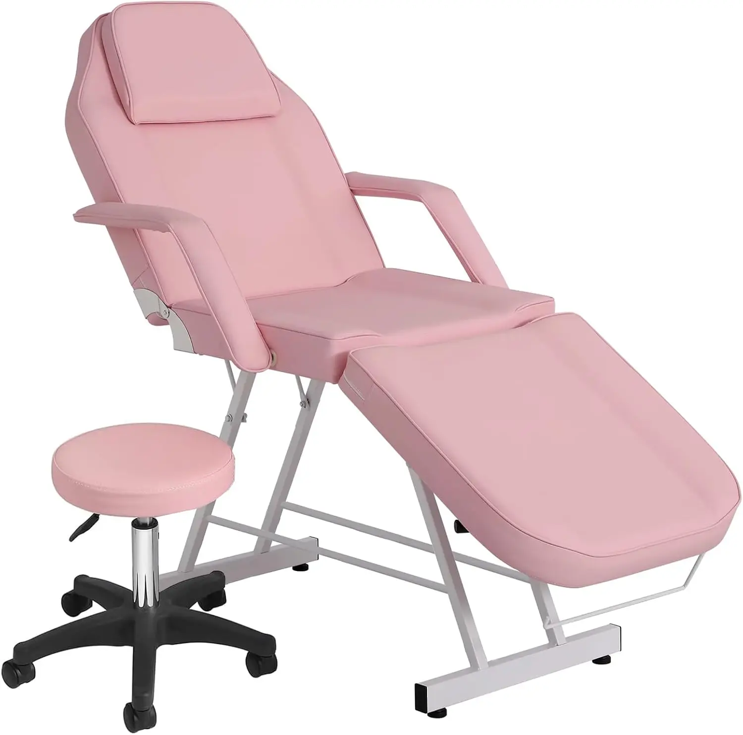 3-Section Tattoo Chair, Adjustable Professional Salon Massage Bed Tattoo Bed Chair with Spa Stool and Towel Hook for Beauty
3-Section Tattoo Chair, Adjustable Professional Salon Massage Bed Tattoo Bed Chair with Spa Stool and Towel Hook for Beauty