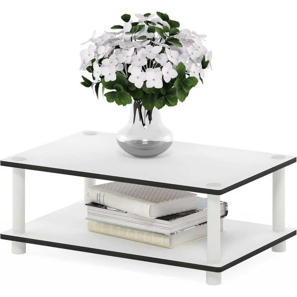 JUST Coffee Table, 2-Tier Modern Coffee Table with Open Shelf, Toolless Assembly Side Table, for Living Room, Bedroom, Home Offi
JUST Coffee Table, 2-Tier Modern Coffee Table with Open Shelf, Toolless Assembly Side Table, for Living Room, Bedroom, Home Offi