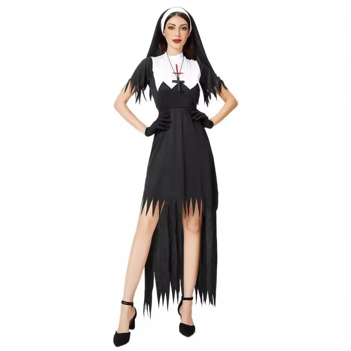 2025 Halloween Nun Role Play Costume Cross Dress Stage Performance Outfit Chinese Manufacturer Summer Season Unbranded
2025 Halloween Nun Role Play Costume Cross Dress Stage Performance Outfit Chinese Manufacturer Summer Season Unbranded