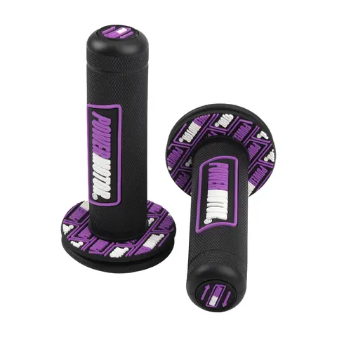 Motocross Rubber Grips Powermotor 7/8" 22mm 24mm Handlebar Protection Motorcycle Dirt Bike Gel Hand Grip Universal Accessories