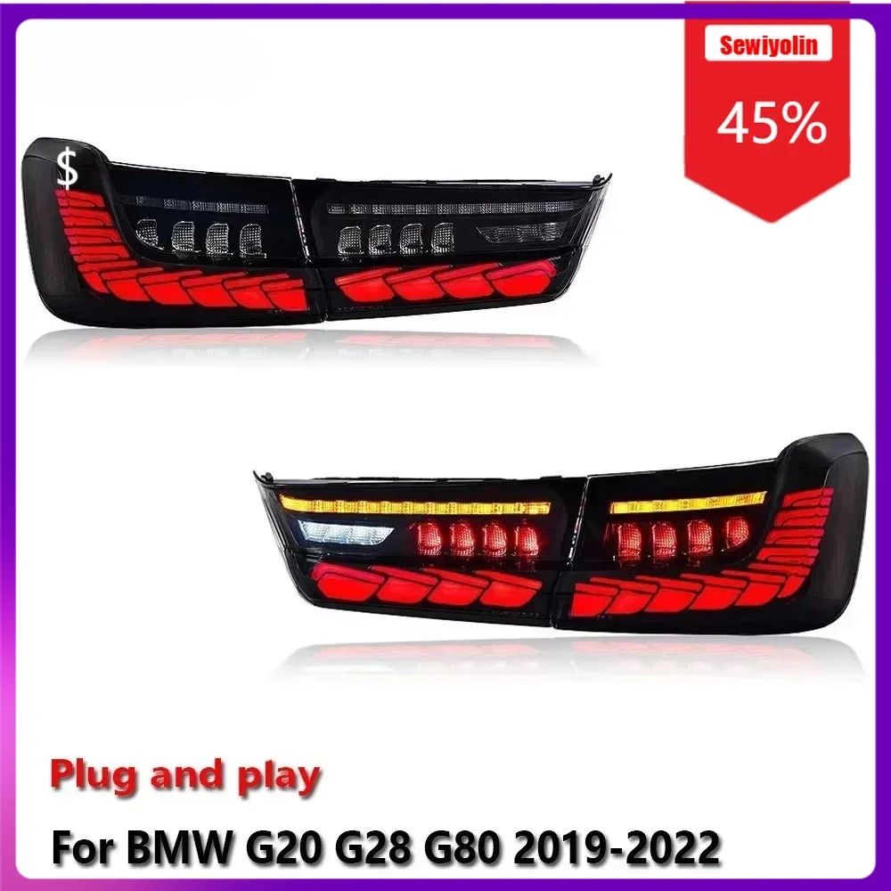 Sewiyolin Car LED Lamp Tail Light Assemblies For BMW G20 G28 G80 2019-2022 Auto Rear Fog DRL Brake Turn Signal Lamp
Sewiyolin Car LED Lamp Tail Light Assemblies For BMW G20 G28 G80 2019-2022 Auto Rear Fog DRL Brake Turn Signal Lamp
