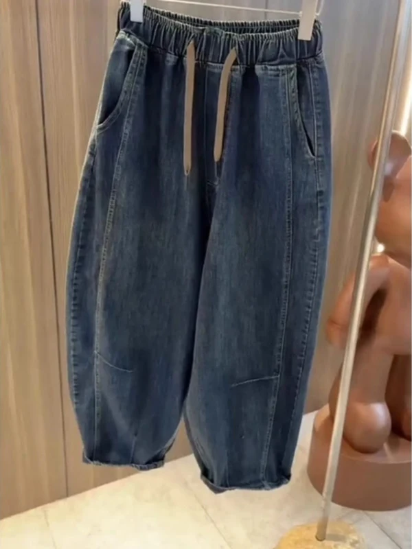 Джинсы-шаровары унисекс из денима с эластичным поясом, размеры до 300, весна-осень, в стиле «апе» (old dad), свободные брюки
Джинсы-шаровары унисекс из денима с эластичным поясом, размеры до 300, весна-осень, в стиле «апе» (old dad), свободные брюки