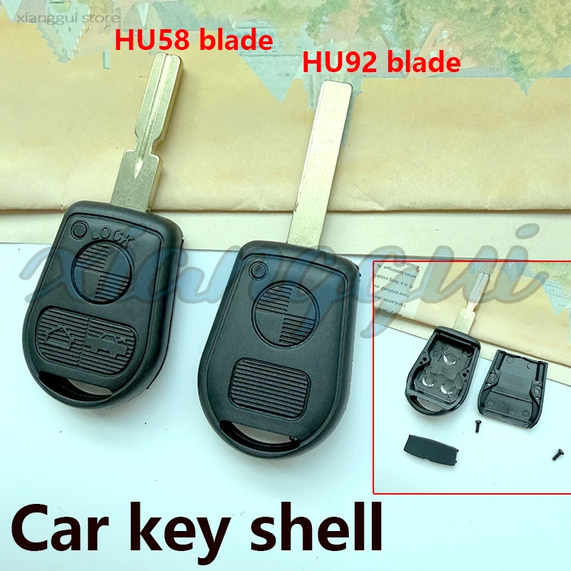 2 3 Buttons HU58 HU92 Blade Car Key Housing Key Case Shell for BMW E31 E32 E34 E36 E38 E39 E46 Z3 Z4
2 3 Buttons HU58 HU92 Blade Car Key Housing Key Case Shell for BMW E31 E32 E34 E36 E38 E39 E46 Z3 Z4