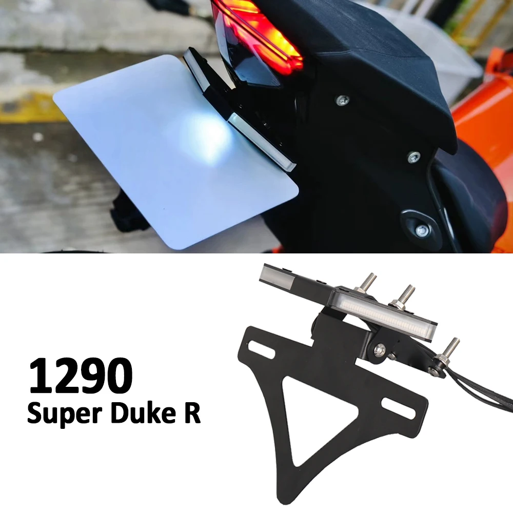 For 1290 Super Duke R 2020-2025 Motorcycle Rear Tail Tidy LED Fender Eliminator Kit License Plate Bracket Light Turn Signal Kit 
For 1290 Super Duke R 2020-2025 Motorcycle Rear Tail Tidy LED Fender Eliminator Kit License Plate Bracket Light Turn Signal Kit