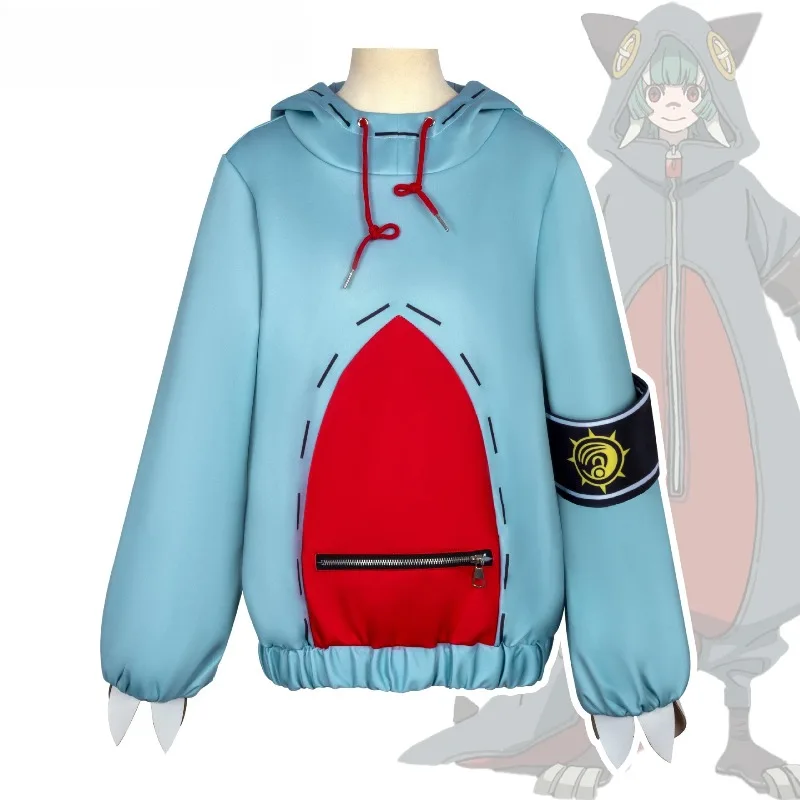 Anime Guita Cosplay Costume Blue Hooded Sweatshirt Top Role Play Outfit for Women Halloween Theme Party
Anime Guita Cosplay Costume Blue Hooded Sweatshirt Top Role Play Outfit for Women Halloween Theme Party