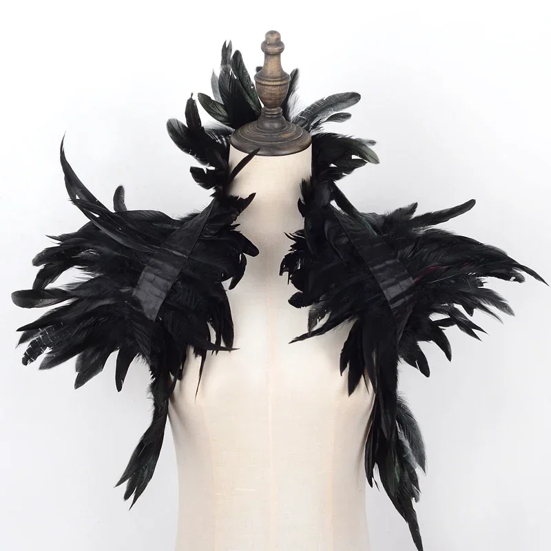 Natural Feather Shrugs Shawl for Women Gothic Natural Feather Cape Shawl Shrug Shoulder Wrap Collar
Natural Feather Shrugs Shawl for Women Gothic Natural Feather Cape Shawl Shrug Shoulder Wrap Collar