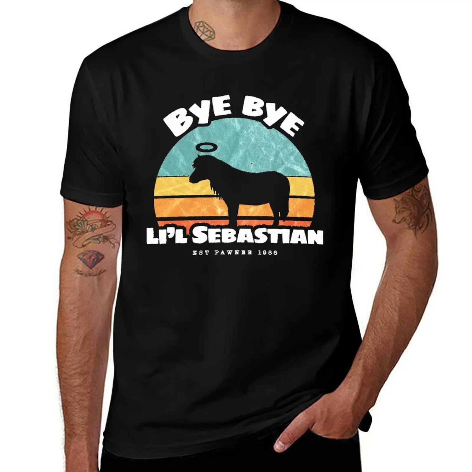 Bye bye Li&x27;l Sebastian Est Pawnee 1986 Classic T-Shirt cotton t shirts man 100% cotton t shirt man man tshirt T-shirt
Bye bye Li&x27;l Sebastian Est Pawnee 1986 Classic T-Shirt cotton t shirts man 100% cotton t shirt man man tshirt T-shirt