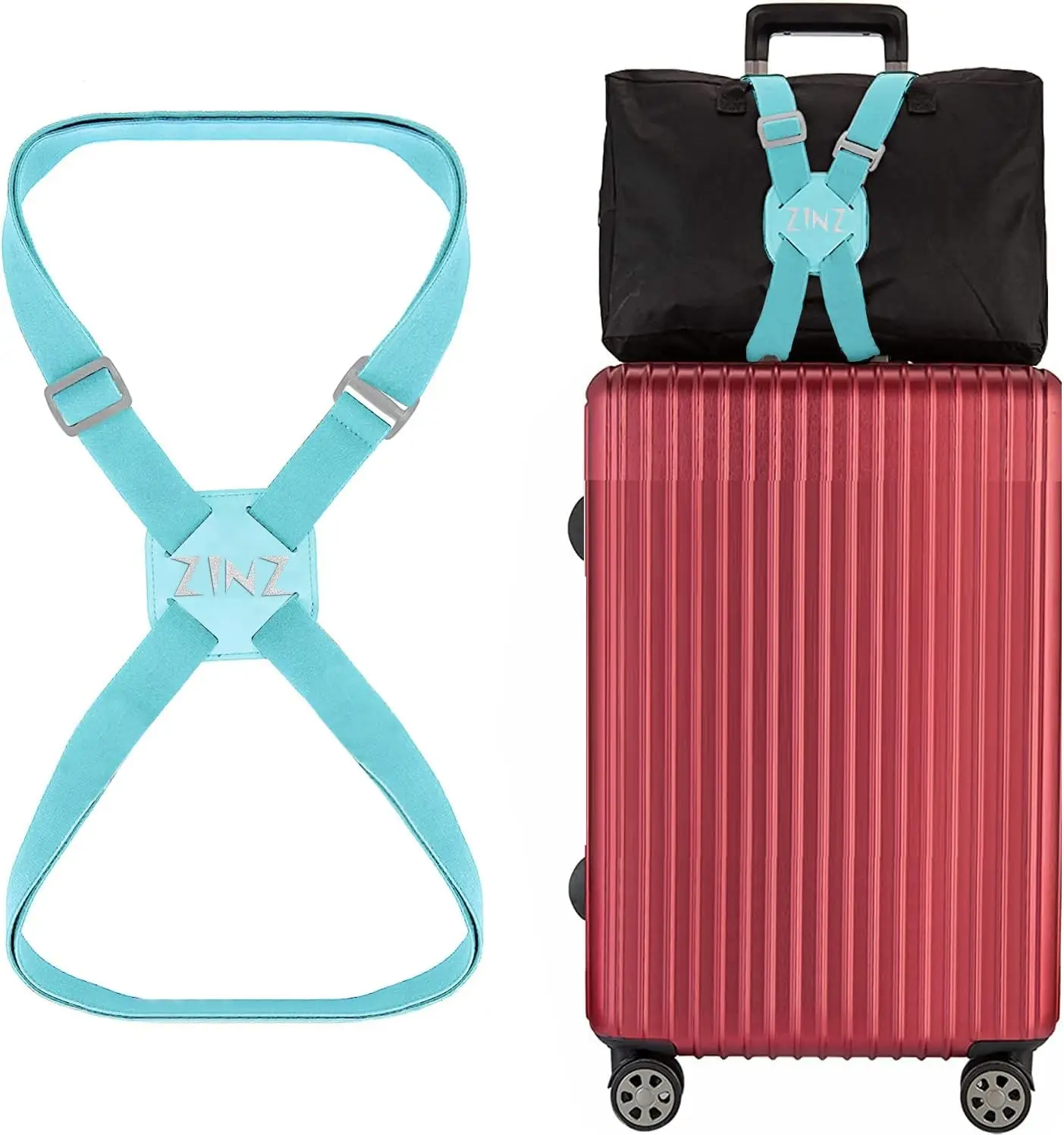 Luggage Strap, High Elastic Suitcase Belt Adjustable Bag Bungees for Easier Travel
Luggage Strap, High Elastic Suitcase Belt Adjustable Bag Bungees for Easier Travel