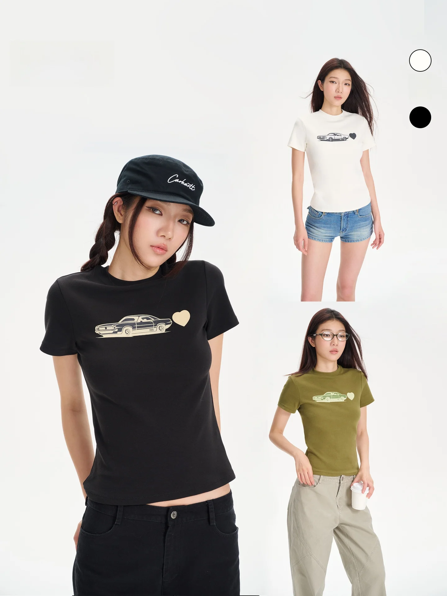 Retro American Car Print Slim Fit ort Sve round Ne Knitted T-irt Spring Summer Faion Women's Top Yuuue2026
Retro American Car Print Slim Fit ort Sve round Ne Knitted T-irt Spring Summer Faion Women's Top Yuuue2026