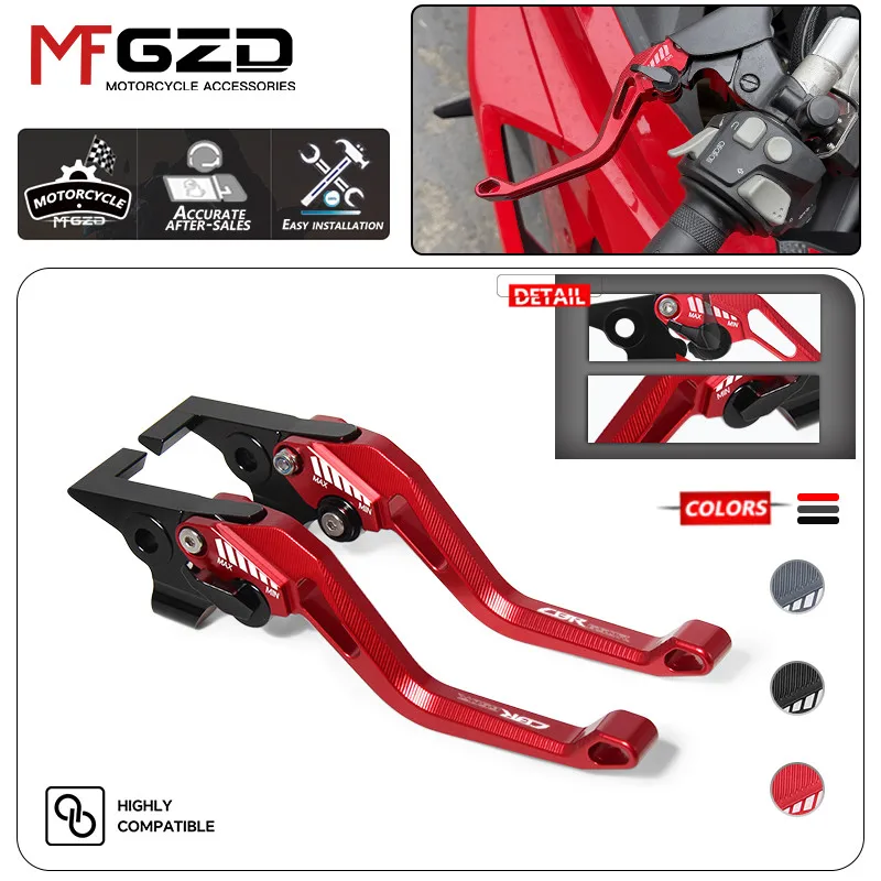 High Quality For CBR650R CBR650F CB650R CB650F Brake Clutch Handle Lever CNC Adjustable Short Levers Motorcycle Accessories
High Quality For CBR650R CBR650F CB650R CB650F Brake Clutch Handle Lever CNC Adjustable Short Levers Motorcycle Accessories