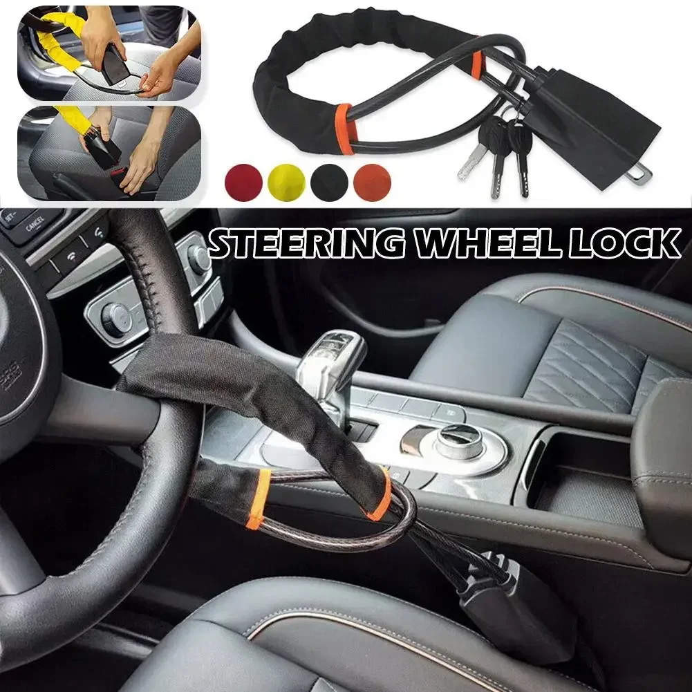 Car Installation Cars SUV Steering Wheel Steel Lock Seat Belt Anti-theft LockWith 2 Keys Anti-theftDevice EasyRope Lock Car Lock
Car Installation Cars SUV Steering Wheel Steel Lock Seat Belt Anti-theft LockWith 2 Keys Anti-theftDevice EasyRope Lock Car Lock