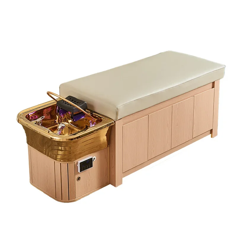 Высококачественная кровать для шампуня, каркас из цельного дерева с местом для хранения, кровать для промывки головы с циркуляцией воды
Высококачественная кровать для шампуня, каркас из цельного дерева с местом для хранения, кровать для промывки головы с циркуляцией воды