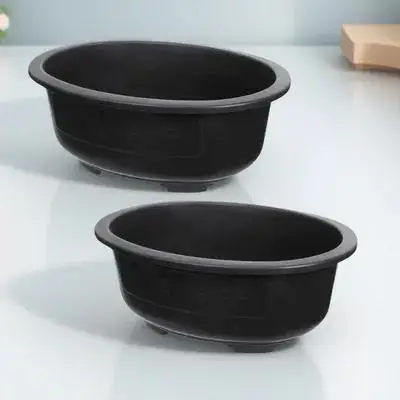 2Pcs Oval Large-Capacity Bonsai Pot Plastic Durable Planter for Home Office Garden Flower Plant Container Bonsai Planter
2Pcs Oval Large-Capacity Bonsai Pot Plastic Durable Planter for Home Office Garden Flower Plant Container Bonsai Planter