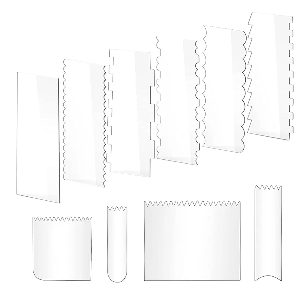 10 Pcs Cake Scraper Set Baking Stuff Kits Professional Cutters Odontoid Tools Kitchen Accessories Frosting
10 Pcs Cake Scraper Set Baking Stuff Kits Professional Cutters Odontoid Tools Kitchen Accessories Frosting