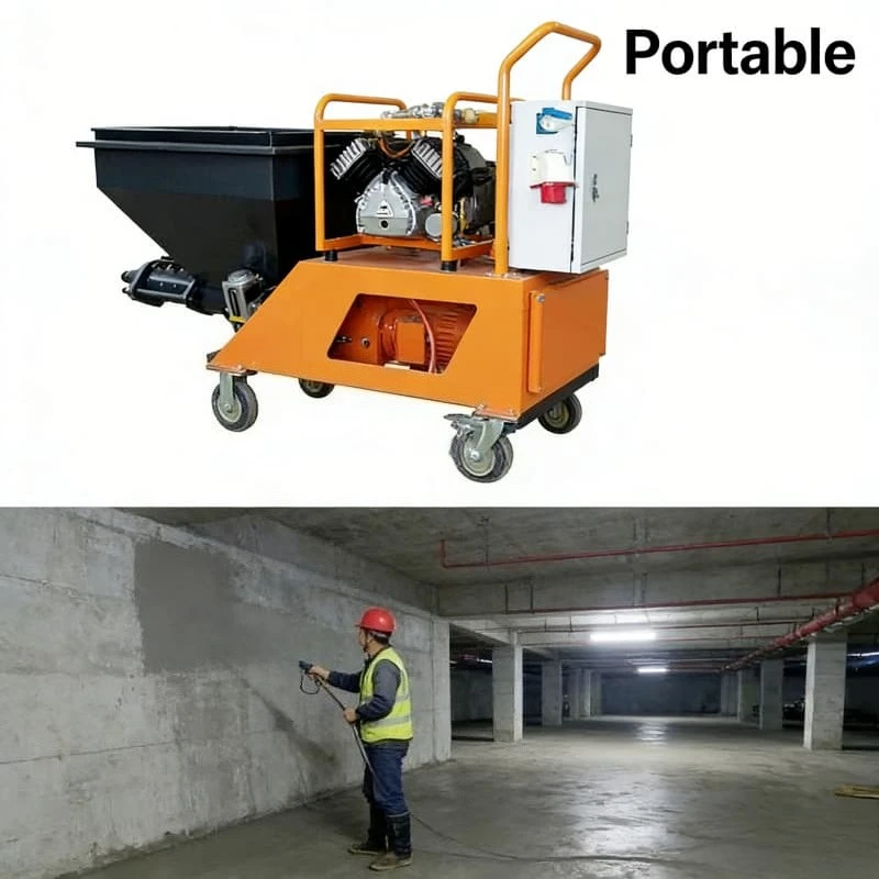 High Efficiency Plaster Mortar Sprayer with Engine Pump 80L Hopper 30m Vertical 50m Horizontal Conveying for Construction Use
High Efficiency Plaster Mortar Sprayer with Engine Pump 80L Hopper 30m Vertical 50m Horizontal Conveying for Construction Use