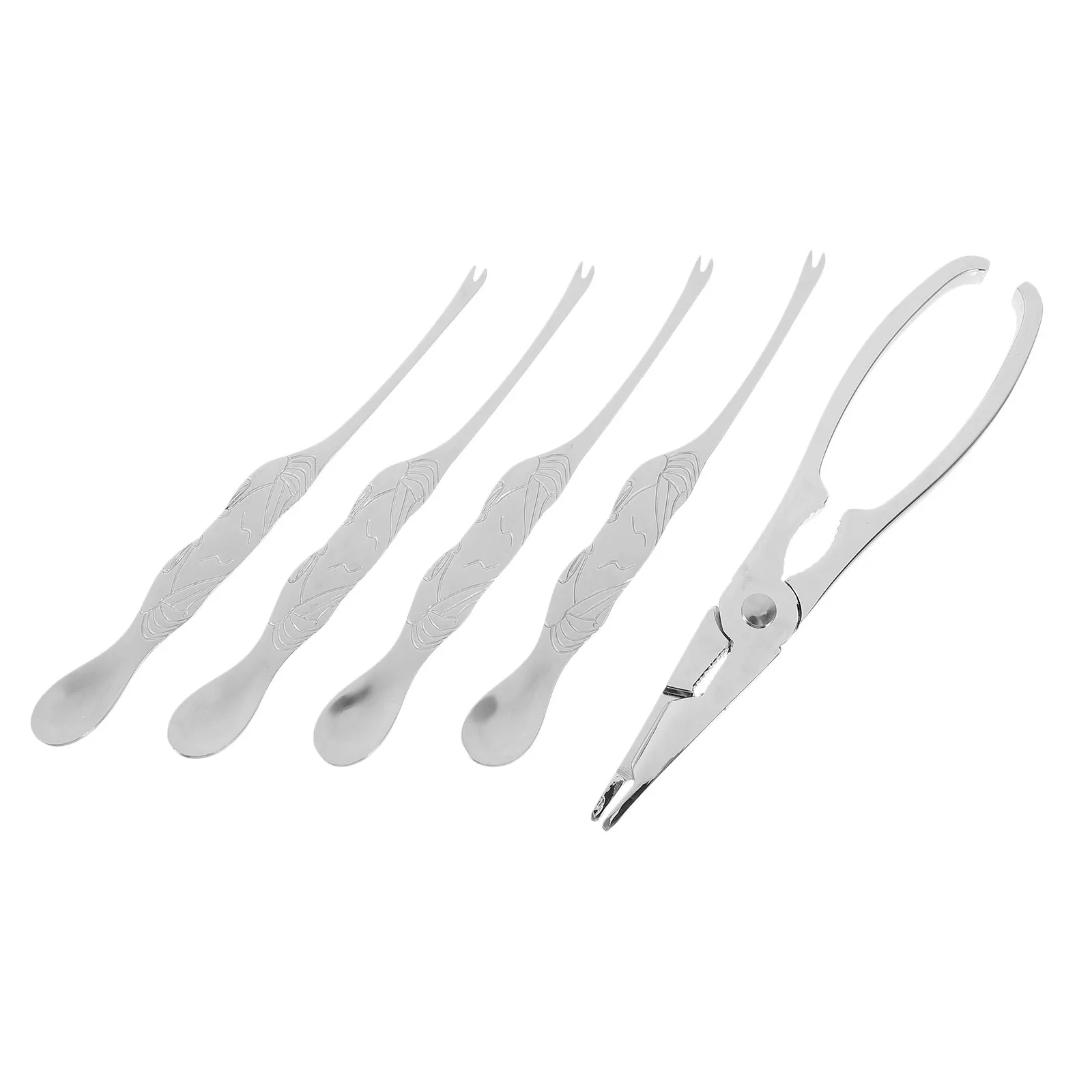 5Pcs Premium Zinc-Alloy Crab Lobster Crackers Seafood Eating Tools Set for Crabs Lobsters Oysters Nuts with Non-Slip Grip Smooth
5Pcs Premium Zinc-Alloy Crab Lobster Crackers Seafood Eating Tools Set for Crabs Lobsters Oysters Nuts with Non-Slip Grip Smooth