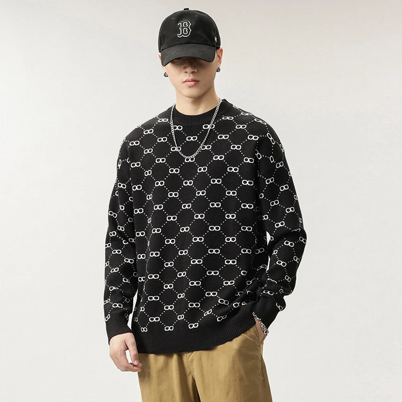 Printed Sweater For Men Pullover Sweaters Knitted Black Plaid For Men Clothing M-3XL 2023 Autumn Winter New Arrivals BL22311
Printed Sweater For Men Pullover Sweaters Knitted Black Plaid For Men Clothing M-3XL 2023 Autumn Winter New Arrivals BL22311
