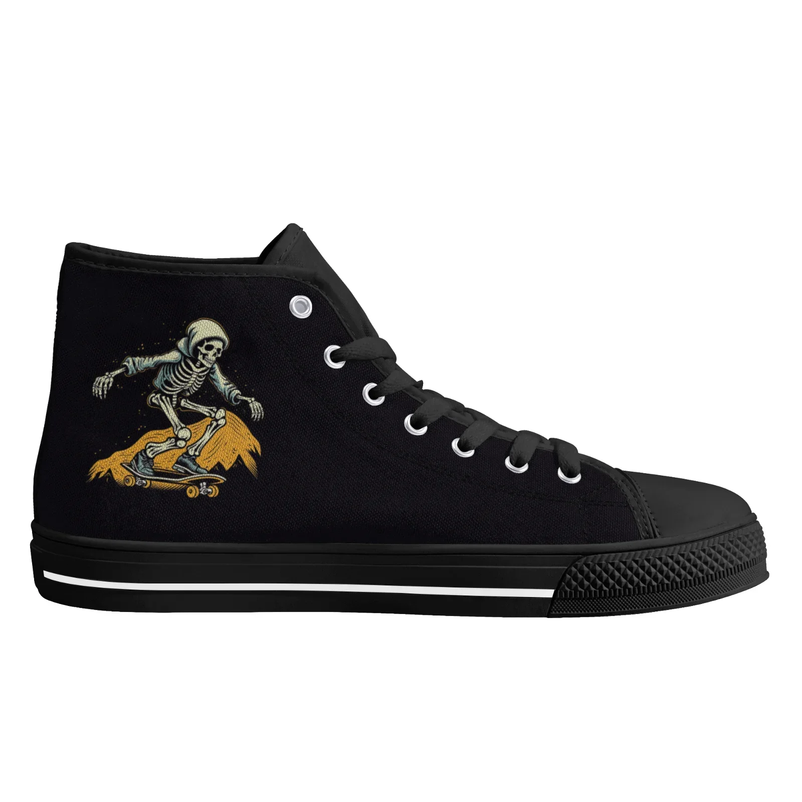 Street style skateboarding canvas shoes gothic skull print classic high-top vulcanized shoesyouth athletic shoes sneakers
Street style skateboarding canvas shoes gothic skull print classic high-top vulcanized shoesyouth athletic shoes sneakers