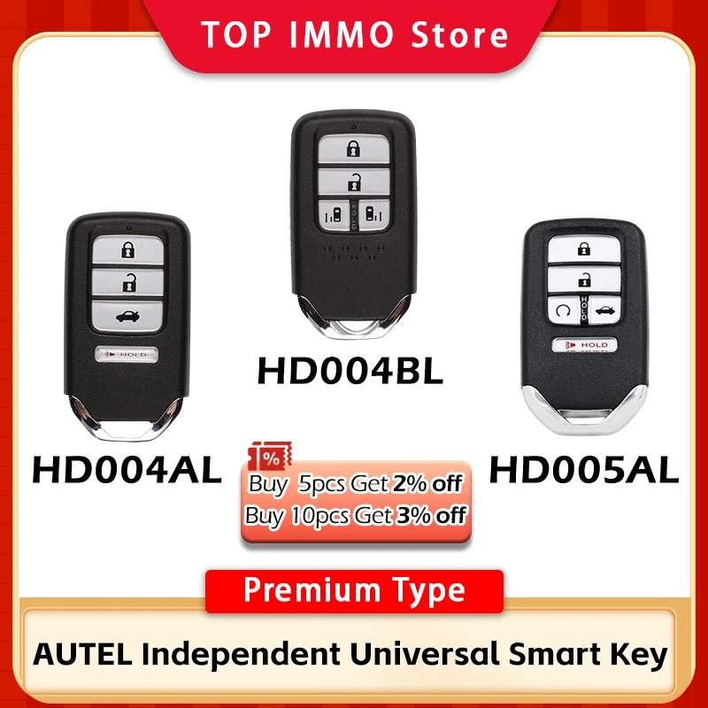 Autel IKEY HD004AL HD004BL HD005AL Universal Smart Key for MaxiIM KM100 IM508 IM608 XP400PRO APB131
Autel IKEY HD004AL HD004BL HD005AL Universal Smart Key for MaxiIM KM100 IM508 IM608 XP400PRO APB131