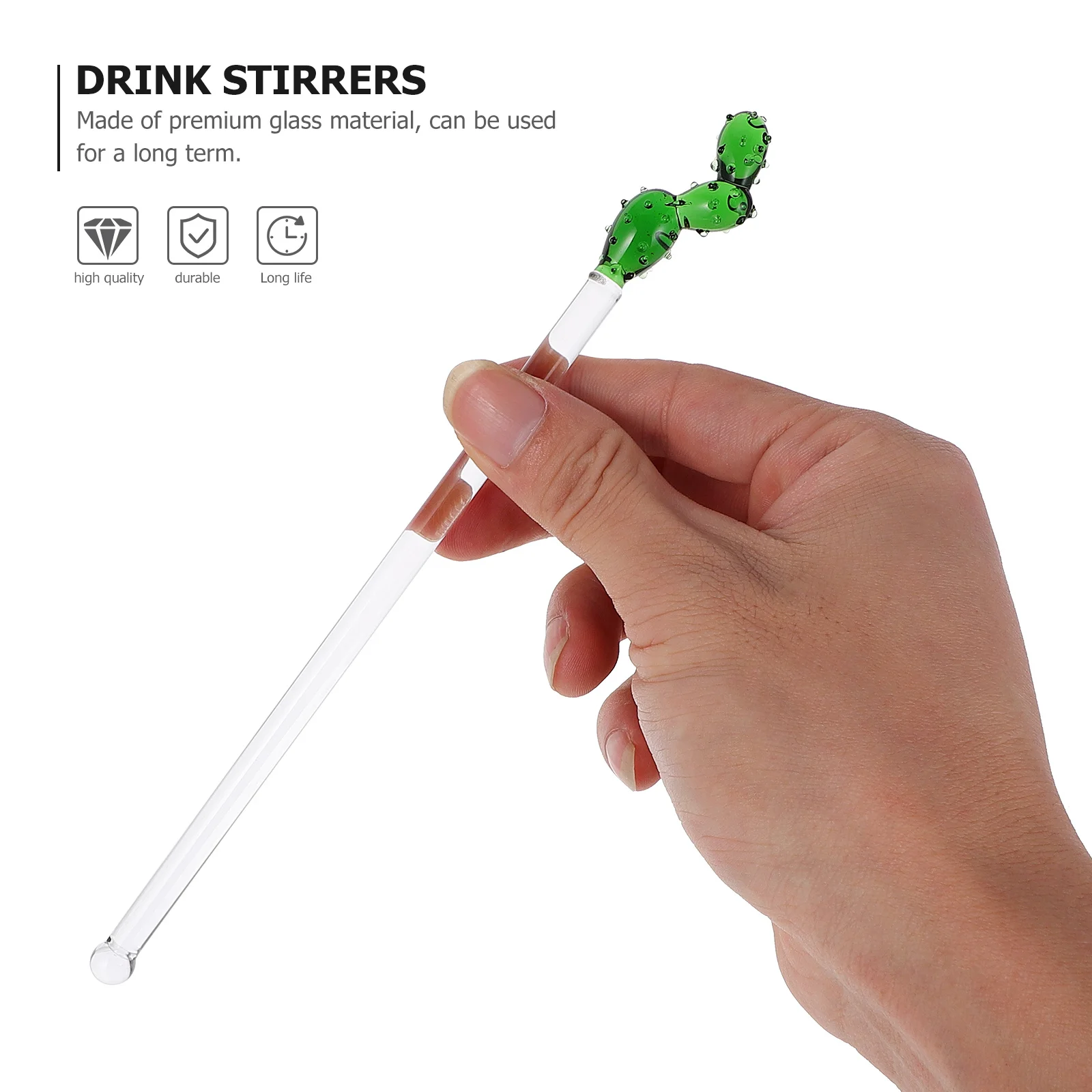 1Pcs Transparent Glass Stirrer Long Cactus Design Drink Mixing Stick for Cocktail Juice Bar Tool Portable Lightweight Bartending
1Pcs Transparent Glass Stirrer Long Cactus Design Drink Mixing Stick for Cocktail Juice Bar Tool Portable Lightweight Bartending