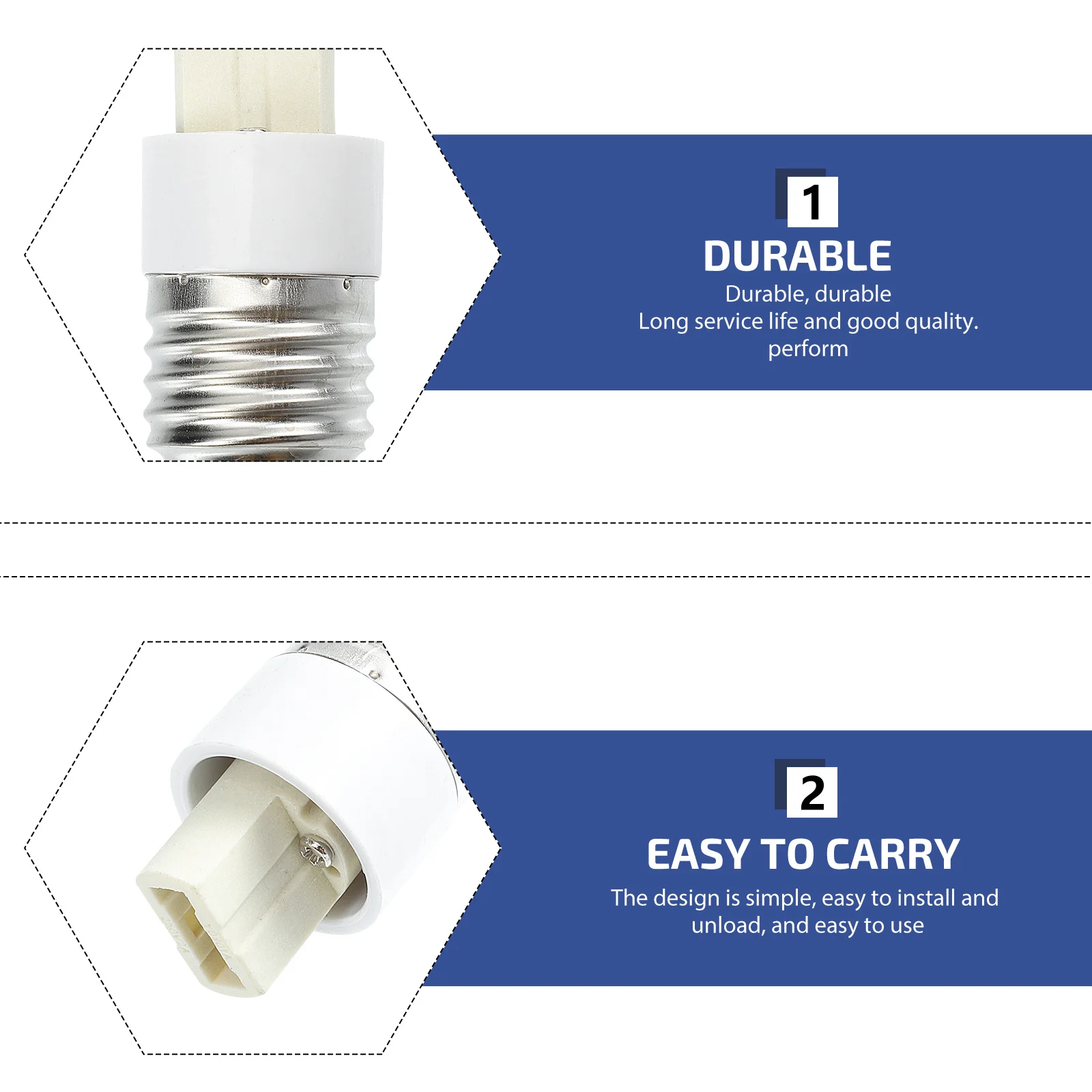 6Pcs E27 to G9 Light Bulb Holder Converter Durable Practical Safe for Daily Use Lamp Holder Adapter E27 to G9 Light Converter
6Pcs E27 to G9 Light Bulb Holder Converter Durable Practical Safe for Daily Use Lamp Holder Adapter E27 to G9 Light Converter