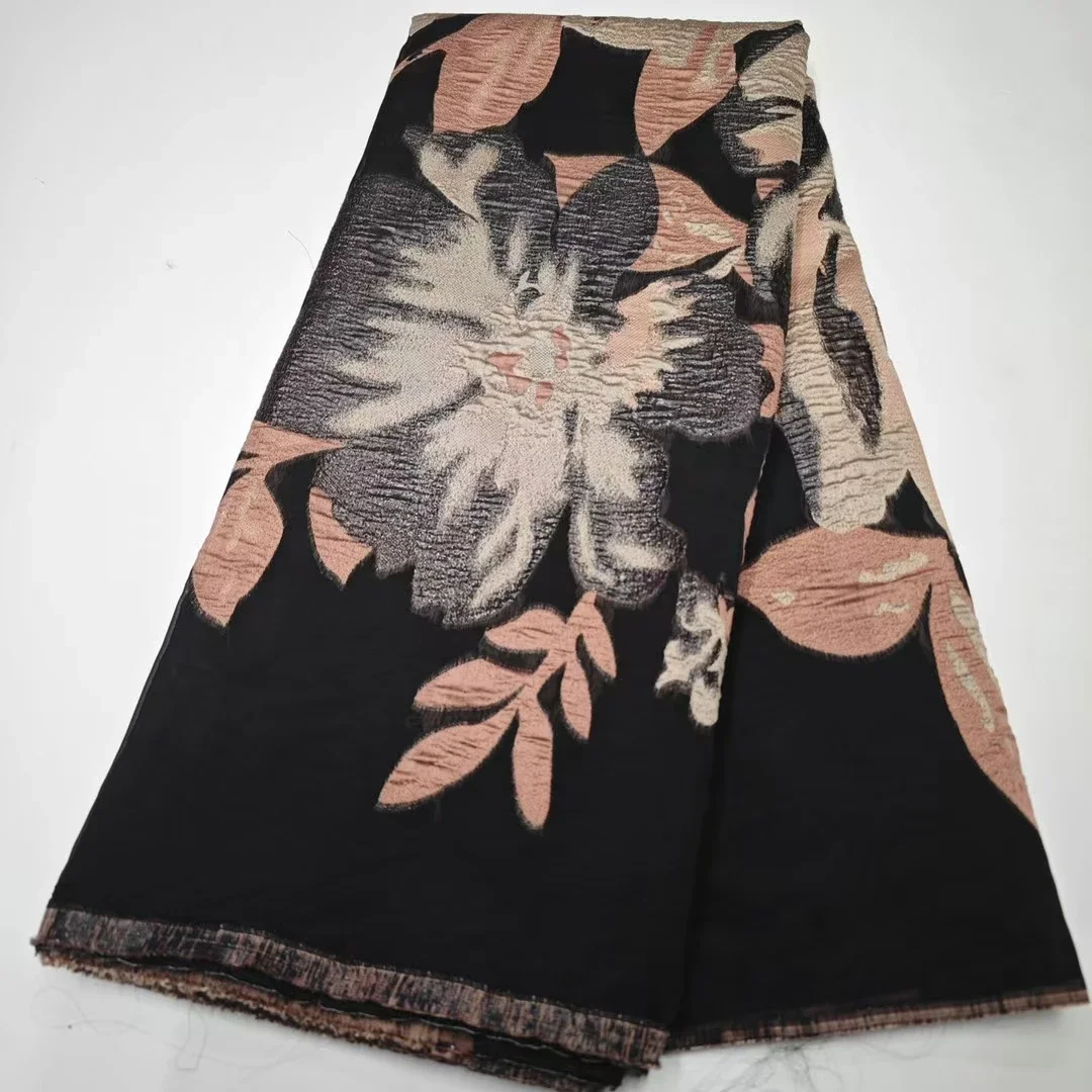 Latest Flowers Fioral African Jacquard Brocade Lace Fabric 2025 New Nigerian French Brocade Lace Fabric For Women Dress PHD25102
Latest Flowers Fioral African Jacquard Brocade Lace Fabric 2025 New Nigerian French Brocade Lace Fabric For Women Dress PHD25102