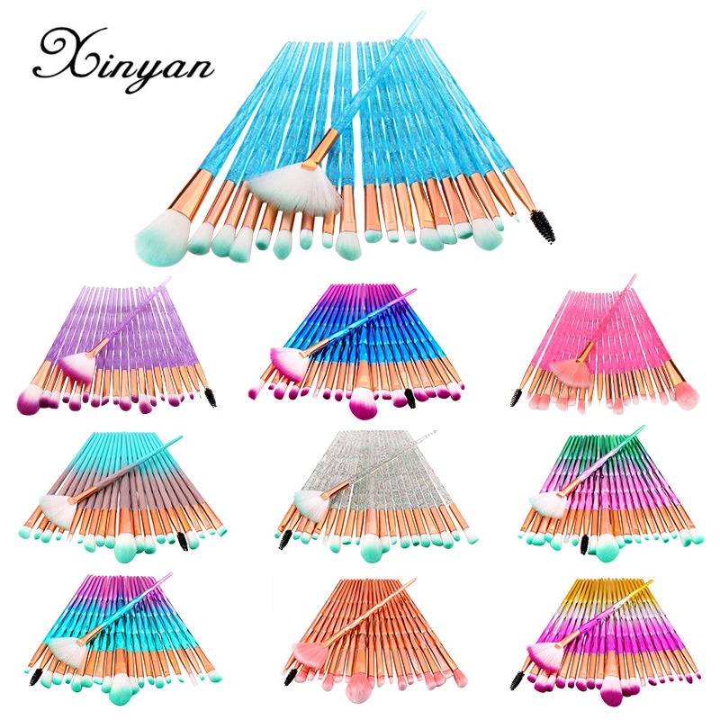 20Pcs Diamond Transparent Makeup Brushes Set Powder Foundation Blush Blending Eye shadow Lip Cosmetics Beauty Make Up Brush Tool
20Pcs Diamond Transparent Makeup Brushes Set Powder Foundation Blush Blending Eye shadow Lip Cosmetics Beauty Make Up Brush Tool