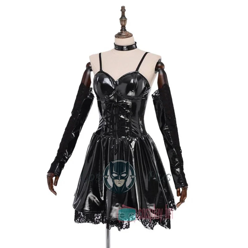 Аниме Mihaisha Death Note костюмы для косплея парик черное кружевное кожаное платье носки колье униформа Хэллоуин вечерние комплект
Аниме Mihaisha Death Note костюмы для косплея парик черное кружевное кожаное платье носки колье униформа Хэллоуин вечерние комплект