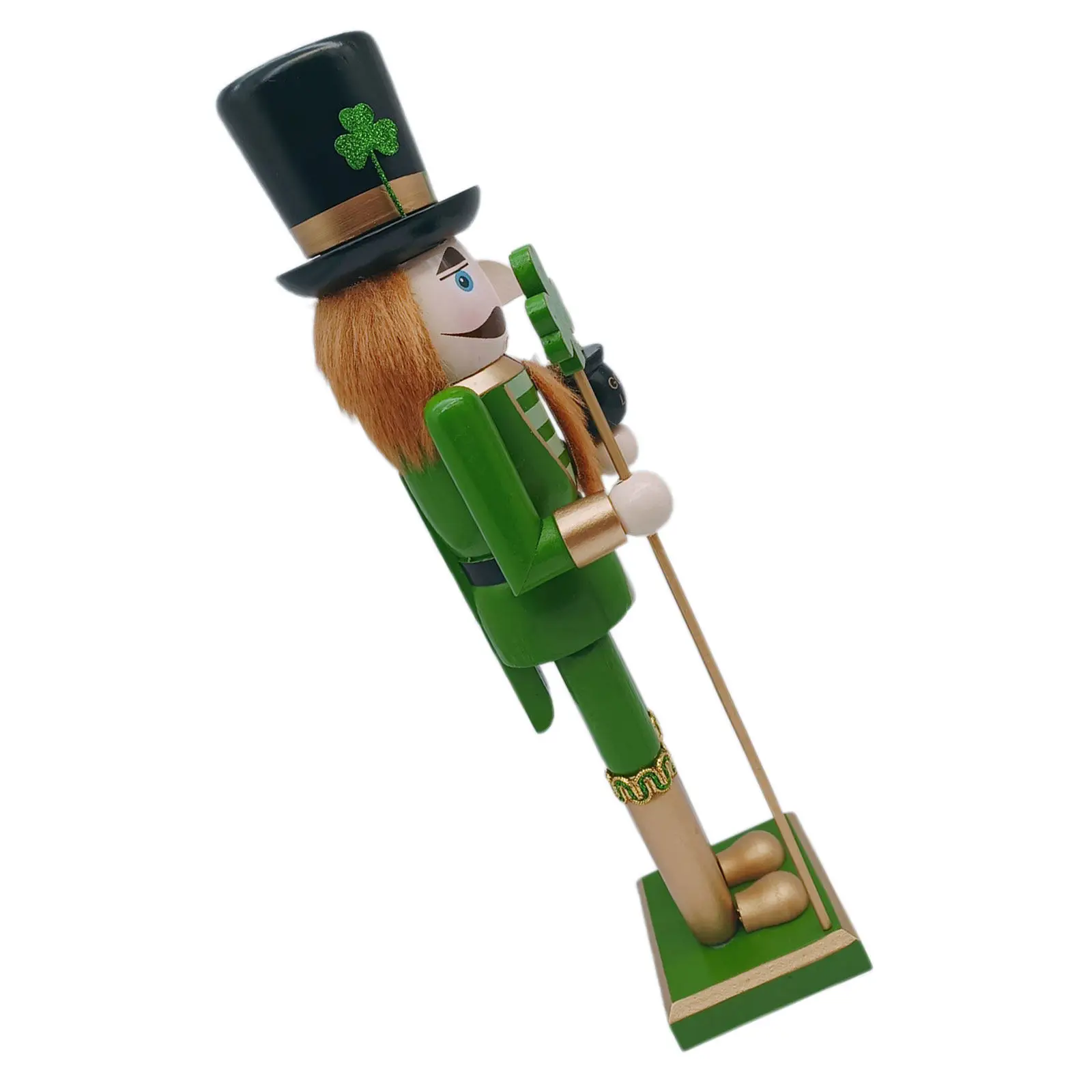 15 Inch Traditional Irish Nutcracker Soldier Shamrock Wand Wooden Green Festive Christmas Saint Patrick's Day Decoration Table
15 Inch Traditional Irish Nutcracker Soldier Shamrock Wand Wooden Green Festive Christmas Saint Patrick's Day Decoration Table