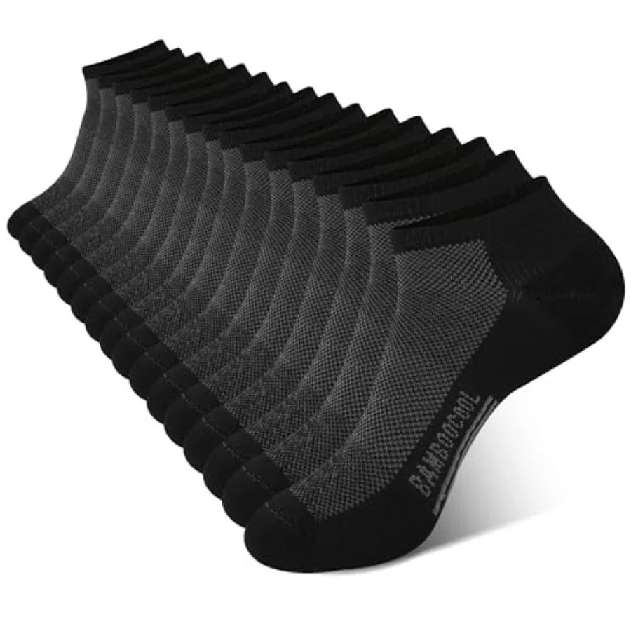 BAMBOO COOL Men's Athletic Ankle Socks Moisture Wicking Breathable Running Mesh Socks Cushioned Arch Support 8 Pack
BAMBOO COOL Men's Athletic Ankle Socks Moisture Wicking Breathable Running Mesh Socks Cushioned Arch Support 8 Pack