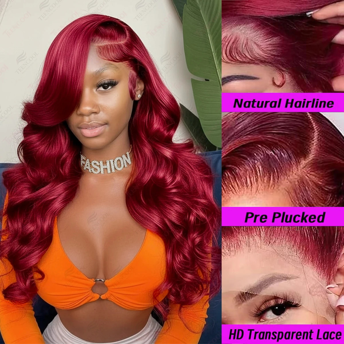 Бургундский парик 99J 13x6 HD Lace Front из натуральных волос, с эффектом Body Wave, парик 13x4 Lace Frontal из натуральных волос, предварительно выщипанный, для женщин, плотность 200%
Бургундский парик 99J 13x6 HD Lace Front из натуральных волос, с эффектом Body Wave, парик 13x4 Lace Frontal из натуральных волос, предварительно выщипанный, для женщин, плотность 200%