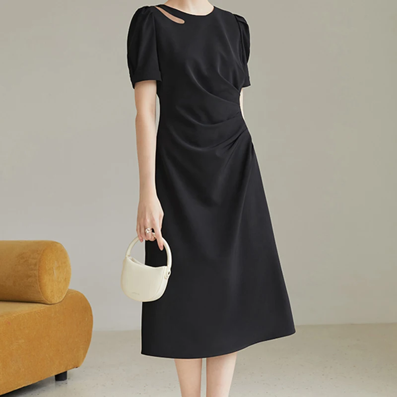 EVNISI Women Chic Shoulder Hollowed Out Dress O-neck Casual Office A-line Dresses Summer Irregular Women Party Vestido 2024
EVNISI Women Chic Shoulder Hollowed Out Dress O-neck Casual Office A-line Dresses Summer Irregular Women Party Vestido 2024