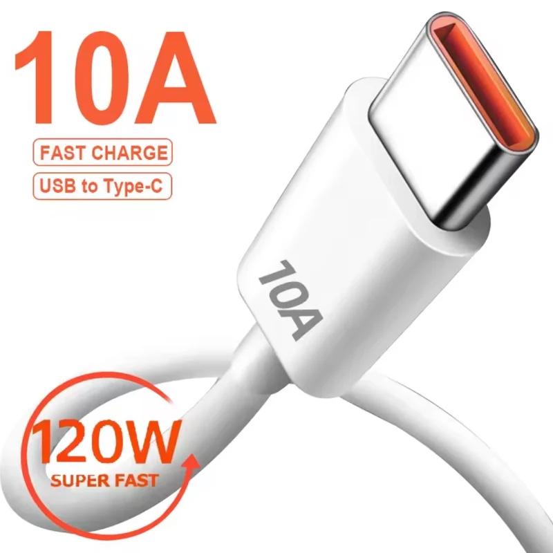 USB Type C Cable 120W 10A Fast Charging Wire Mobile Phone USB For Huawei P30 Xiaomi Realme Samsung Poco x6 USB C Data Cable Cord
USB Type C Cable 120W 10A Fast Charging Wire Mobile Phone USB For Huawei P30 Xiaomi Realme Samsung Poco x6 USB C Data Cable Cord