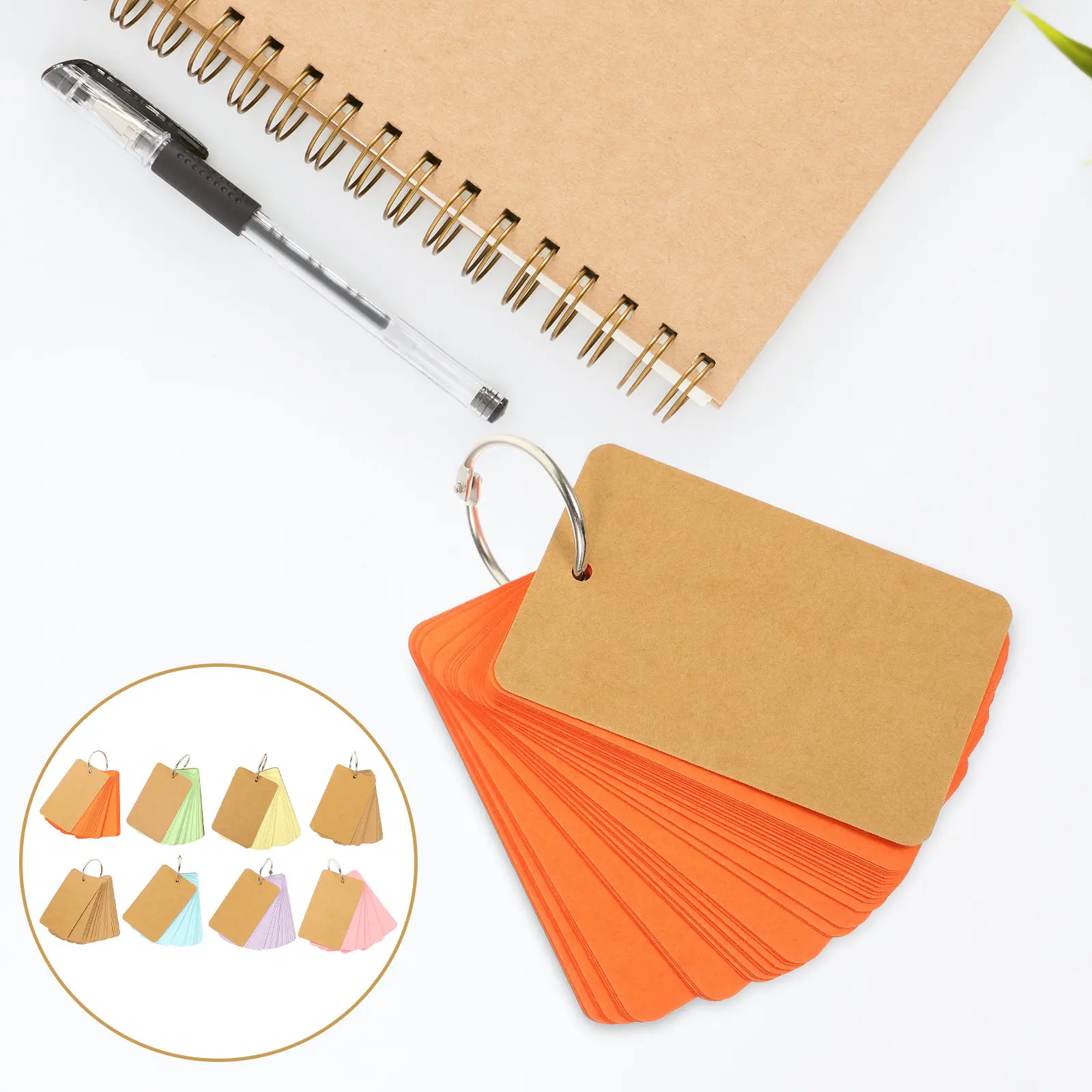 8Pcs Memo Cards Classic Brown Paperboard Blank Flash Cards Portable Note Pads for Study Planning Writing Notes Office Supplies
8Pcs Memo Cards Classic Brown Paperboard Blank Flash Cards Portable Note Pads for Study Planning Writing Notes Office Supplies